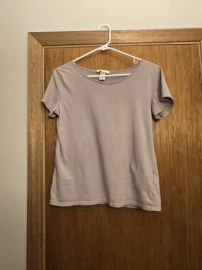 H&M Scoop Neck Tee - Light Mauve